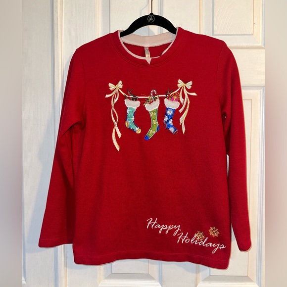 ❤️Stocking Sweatshirt Size Medium - Picture 1 of 7